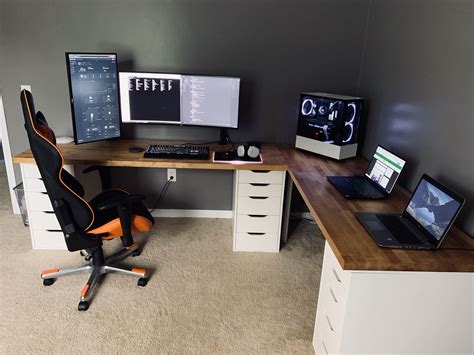 Wfh 2020 Gaming Battlestation Home Office Setup Craft Room Office