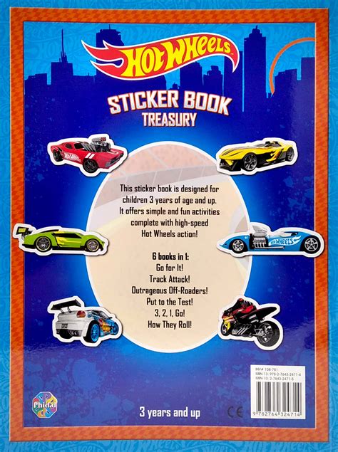 Mattel Hot Wheels Sticker Book Treasury