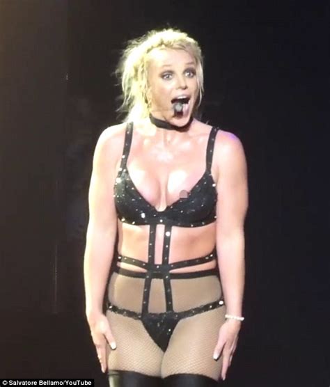 Oops Britney Spears Suffers Nip Slip After Wardrobe Malfunction During