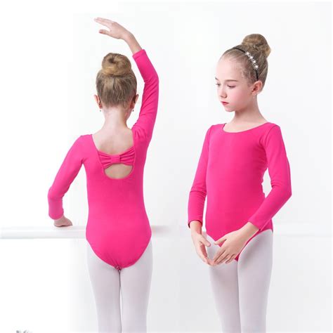 Baby Girls Ballet Leotard Pink Gymnastics Leotard Bodysuit Cute Back