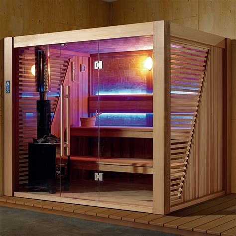 Factory Elegant Design Wooden Sauna Room Dry Steam Sauna With Stove