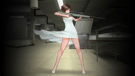Anime Sniper Rifle Woman Girl Hd Wallpaper Anime