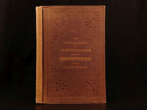 1861 Civil War Declaration Of Independence And Constitution Washington