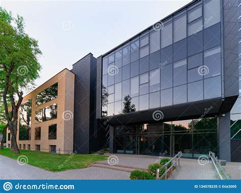 Entrance Modern Corporate Business Office Building