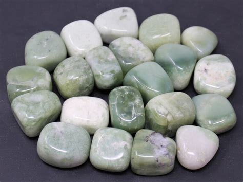 Light Jade Tumbled Stones Choose How Many Pieces A Etsy