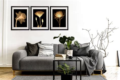 See more ideas about corner decor, gold home decor, decor. Black White And Gold Wall Art Canvas Prints Decor Framed ...