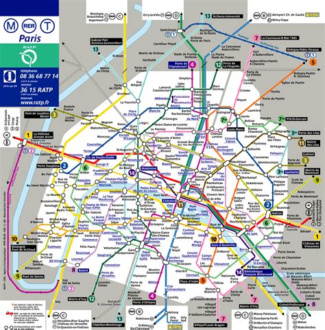 Plan De Metro Et Tramway Parisien Subway Application