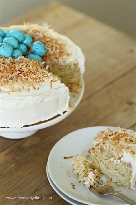 Coconut Cake The Perfect Spring Cake Easter Cake Toasted Coconut Robins Egg Cake Spring