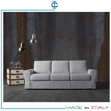 Trovi un vasto assortimento di divani a 2 posti + 3 posti, , con o senza letto. Divani Letti Sfoderabili 3 Posti : Divano Letto Achille 3 Posti Sfoderabile Artigianale Made In ...