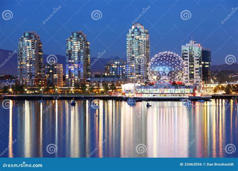 Vancouver Nachts Redaktionelles Foto Bild Von Kanada 33463056