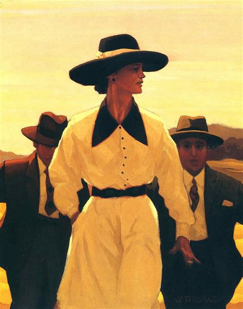 A Painting Of A Woman Wearing A White Dress And Black Hat With Three