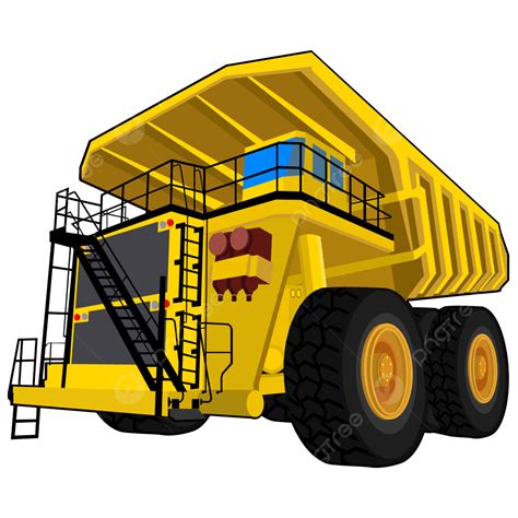 덤프 트럭 평면 디자인 벡터 중장비 그림 덤프 트럭 대형 차량 짐을 싣는 사람 Png 일러스트 및 벡터 에 대한 무료