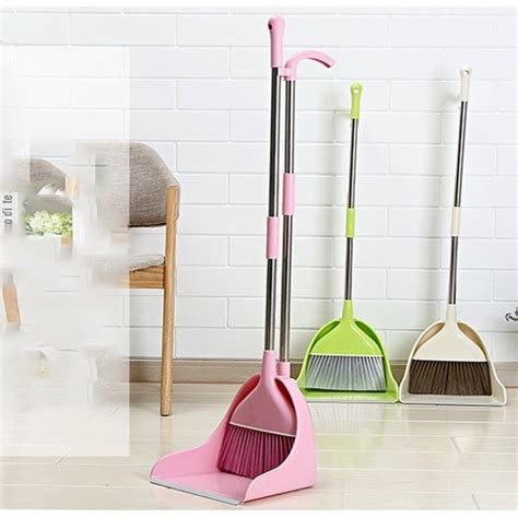 Osuki Japan Quality 2 In 1 Attractive Broom And Dustpan Pink Shopee