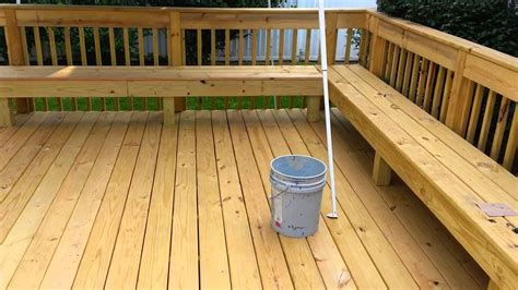 Deck restoration using deck and dock stain. HRS Home Services Product Review Sherwin-Williams DeckScapes Part 1 "Before" - YouTube