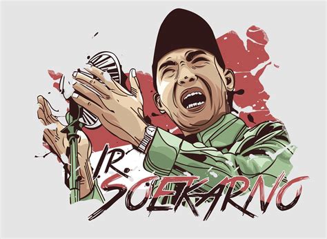 Check Out This Behance Project Soekarno In Vector Illustration