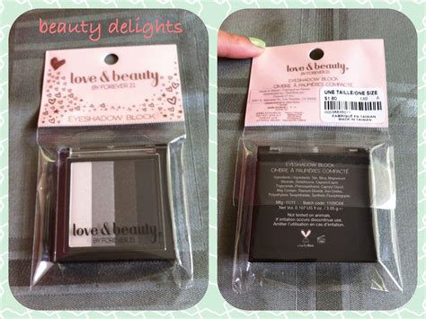 Beauty Delights Review Forever 21 Love And Beauty Makeup