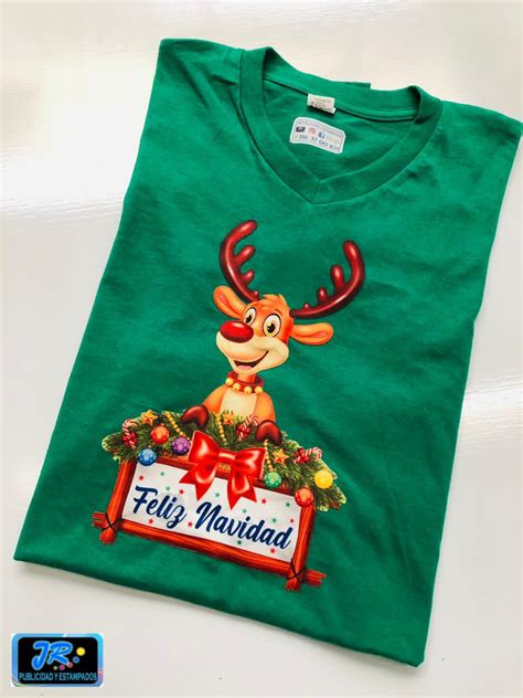 Camisetas Personalizadas Navideñas Feliz Navidad Jr Publicidad Y