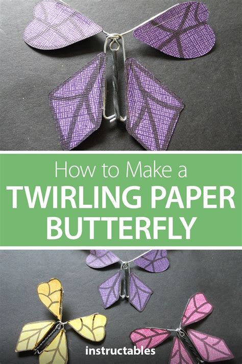 How To Make A Twirling Paper Butterfly Paper Crafts Origami Paper