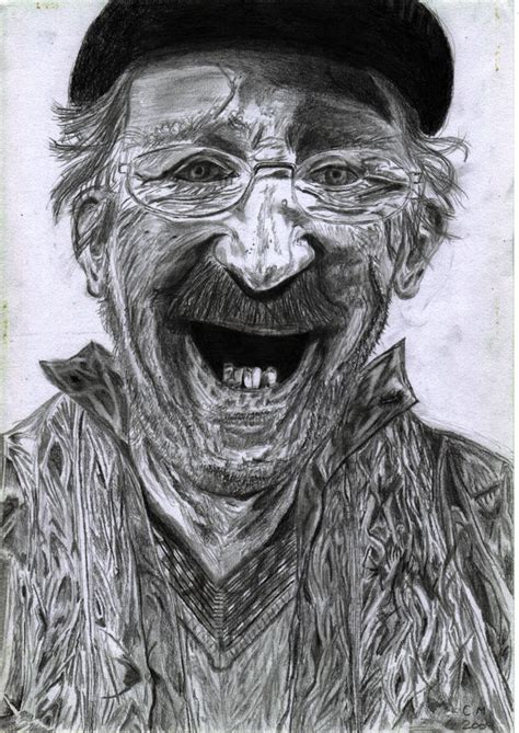 Pencil Drawing Of Old Dude By Treborre On Newgrounds