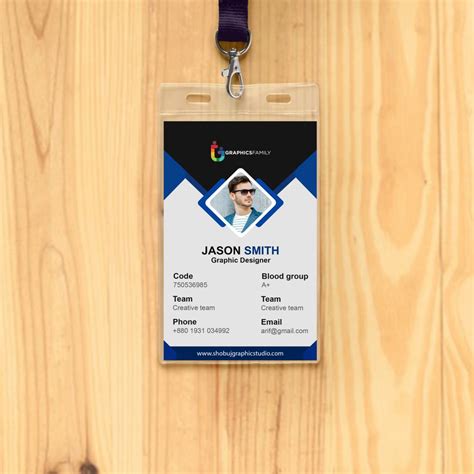 Free Download Template Id Card Psd Templates Printable