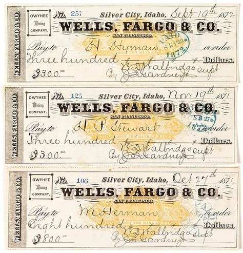 Wells Fargo And Co Checks
