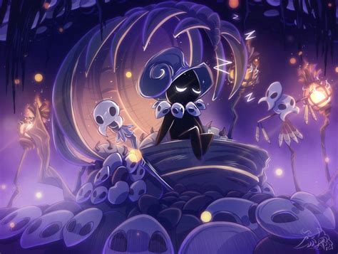 Sleepy Shaman Hollow Knight Fanart By Alexbluebird On Deviantart