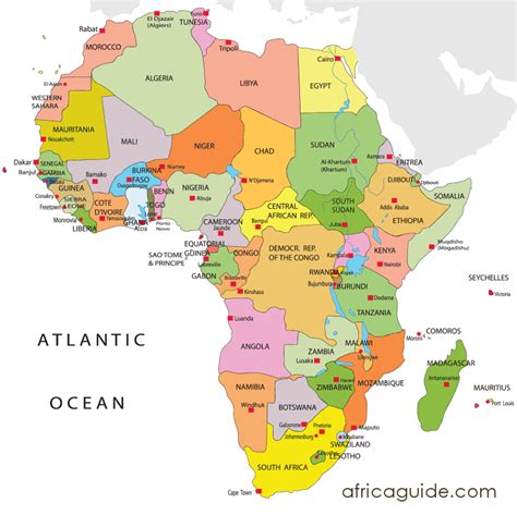 African Countries And Capitals Diagram Quizlet