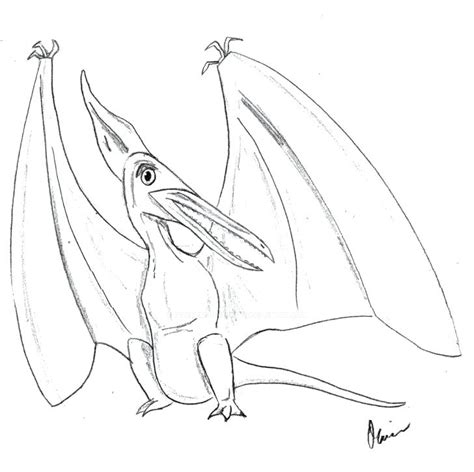 For boys and girls, kids and adults, teenagers and toddlers, preschoolers and older kids at school. Pterodactyl Dinosaur Coloring Pages at GetDrawings | Free ...