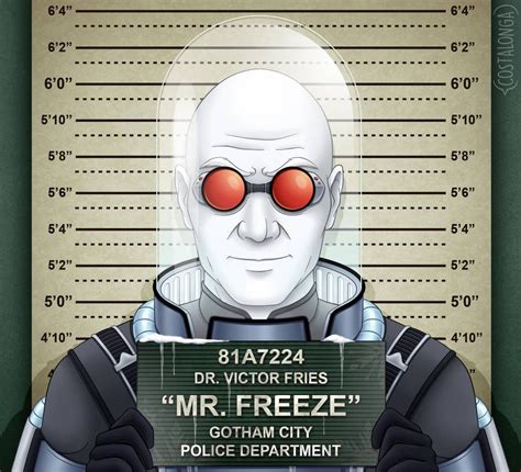 Gotham City Mugshots Mr Freeze By Costalonga Gotham City Mug