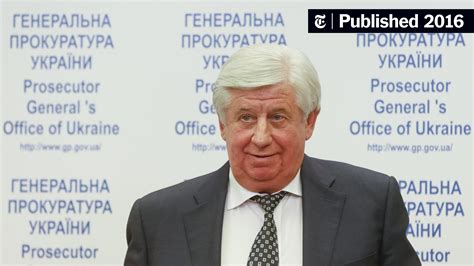 Ukraine Ousts Viktor Shokin, Top Prosecutor, and Political Stability