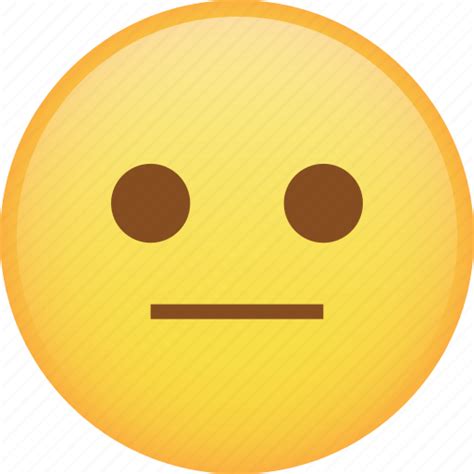 Disappointed Emoji Emoticon Flat Face Ok Smiley Icon