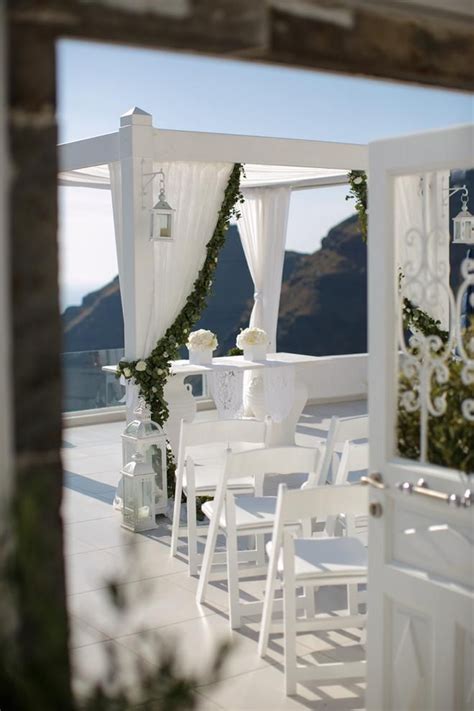 Elegant Wedding In Santorini Tie The Knot In Santorini Weddings