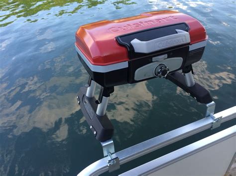 Cuisinart Grill Modified For Pontoon Boat With Arnalls Grill Bracket