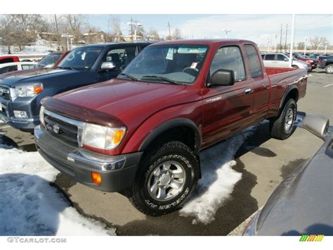2000 Sunfire Red Pearl Toyota Tacoma V6 Trd Extended Cab 4x4 60973158