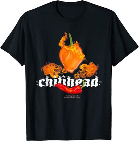 Chili Pepper Fan Design Chilihead Chili T Shirt Amazonde Bekleidung