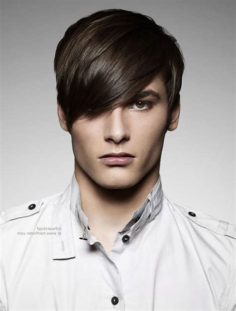 Try sweeping the bangs to the side on the days where you want to style a more feminine outfit. Men's Hairstyle With Bangs School - Men's Hairstyle With ...