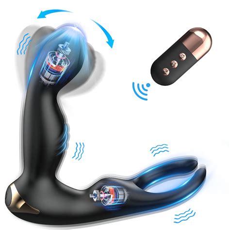 Monnn Anal Vibrator 360°rotating Prostate Massager With 10 Thrusting And Rotation Modes Anal