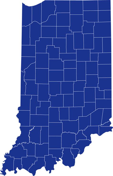 Vector Map Of Indiana Political One Stop Map In Print