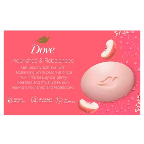 Dove Rebalancing Soap Bar White Peach And Rice Milk Shop Hand And Bar