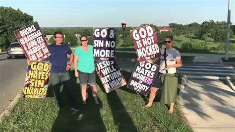westboro baptist church s hot picket a outside jim gaffigan show youtube