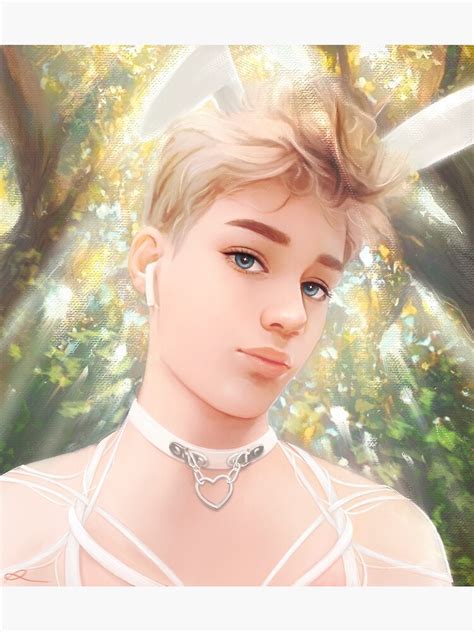 Femboy Bunny Poster For Sale By Femboyfanart Redbubble