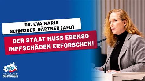 Dr Eva Maria Schneider Gärtner Der Staat Muss Ebenso Impfschäden