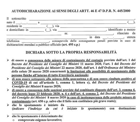 Autocertificazione Covid Escono Con L Autocertificazione Falsa Per My