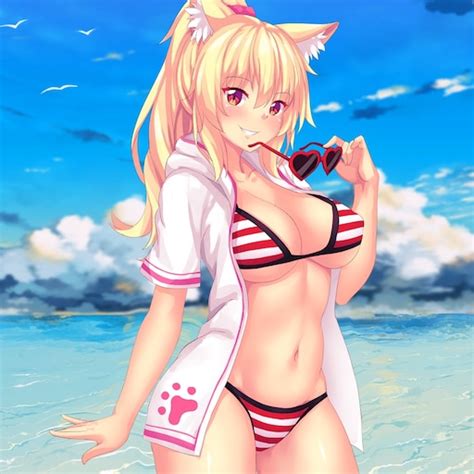 Steam Workshop Q Anime Cat Girl Tiffy In Bikini