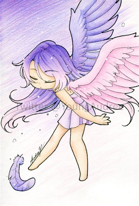 I Drew A Chibi Angel Ink And Colored Pencil Radorableart