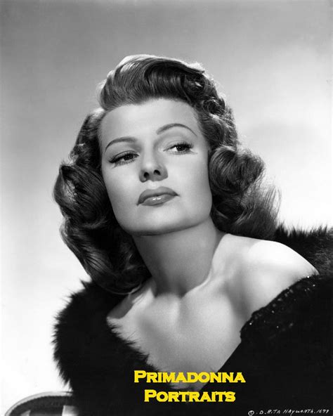 Rita Hayworth 8x10 Lab Photo Beautiful Portrait Stunning Hispanic