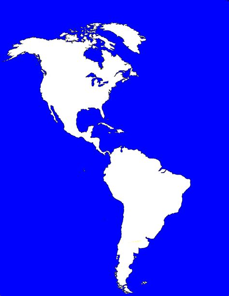 America Continent Blank Map Images And Photos Finder