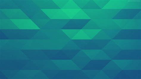 1001575 Abstract Low Poly Symmetry Green Blue Triangle Pattern