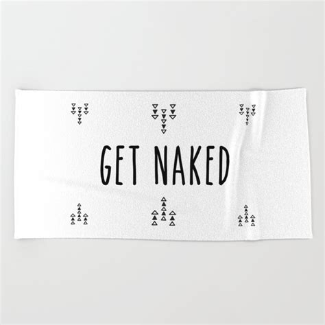 Boho Get Naked Beach Towel By Synthesizer Society6