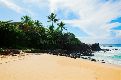 Sandy Beach At The North Shore Of Oahu Hawaii Stock Image Image Of